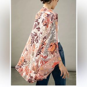 💥HOST PICK💥 NWOT Anthropologie Larissa floral kimono